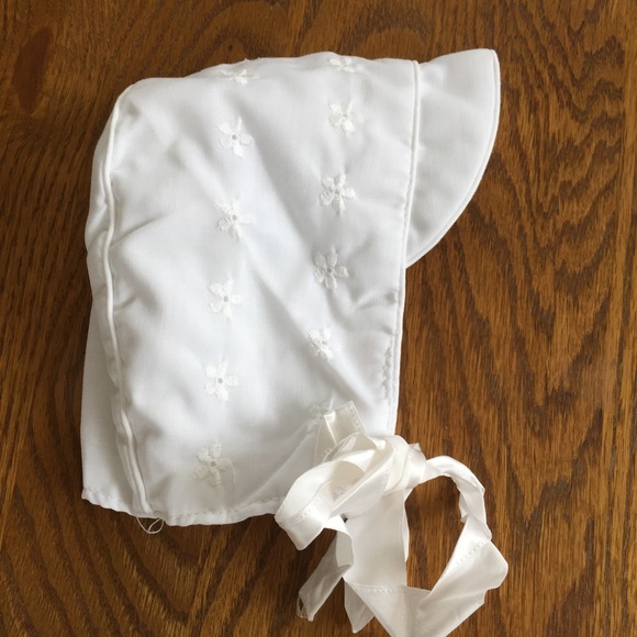 MADONNA ORIGINALS BAPTISMAL HAT VEST SUIT BOYS 3 PC SET SZ 6/9 MONTHS 1970S - Picture 3 of 7